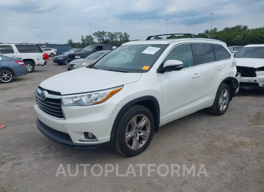 TOYOTA HIGHLANDER 2016 vin 5TDDKRFH3GS241183 from auto auction Iaai