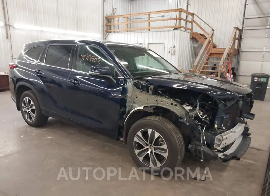 TOYOTA HIGHLANDER 2021 vin 5TDGZRBH2MS073062 from auto auction Iaai