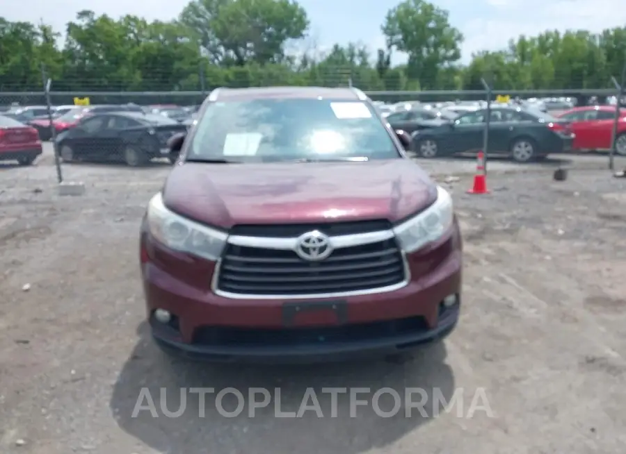 TOYOTA HIGHLANDER 2016 vin 5TDJKRFH5GS308417 from auto auction Iaai