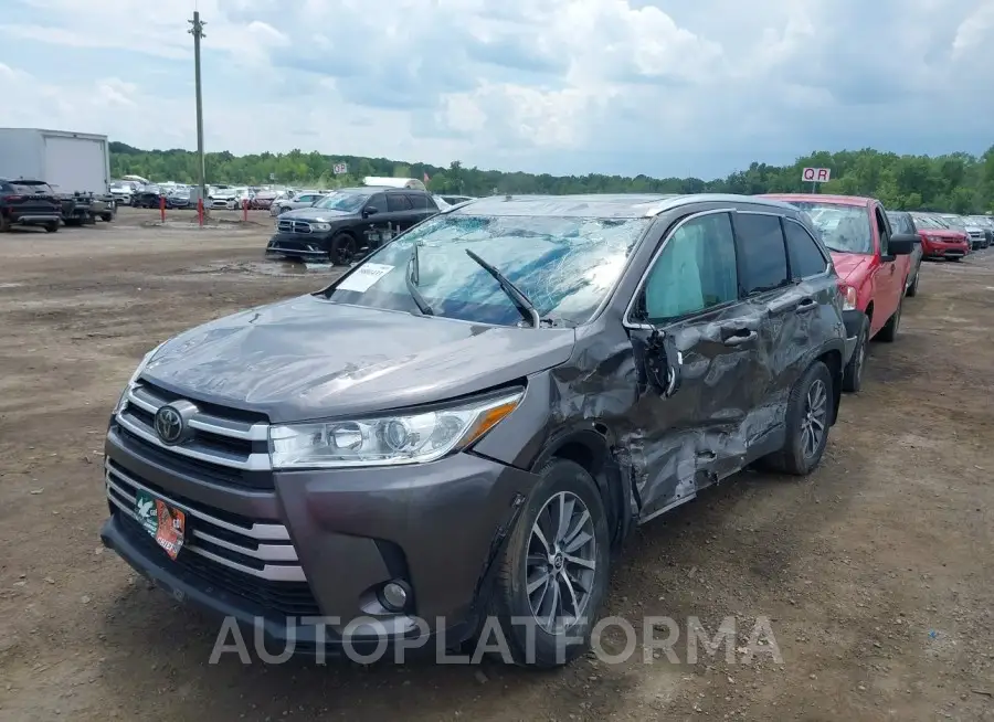 TOYOTA HIGHLANDER 2019 vin 5TDJZRFH2KS927304 from auto auction Iaai