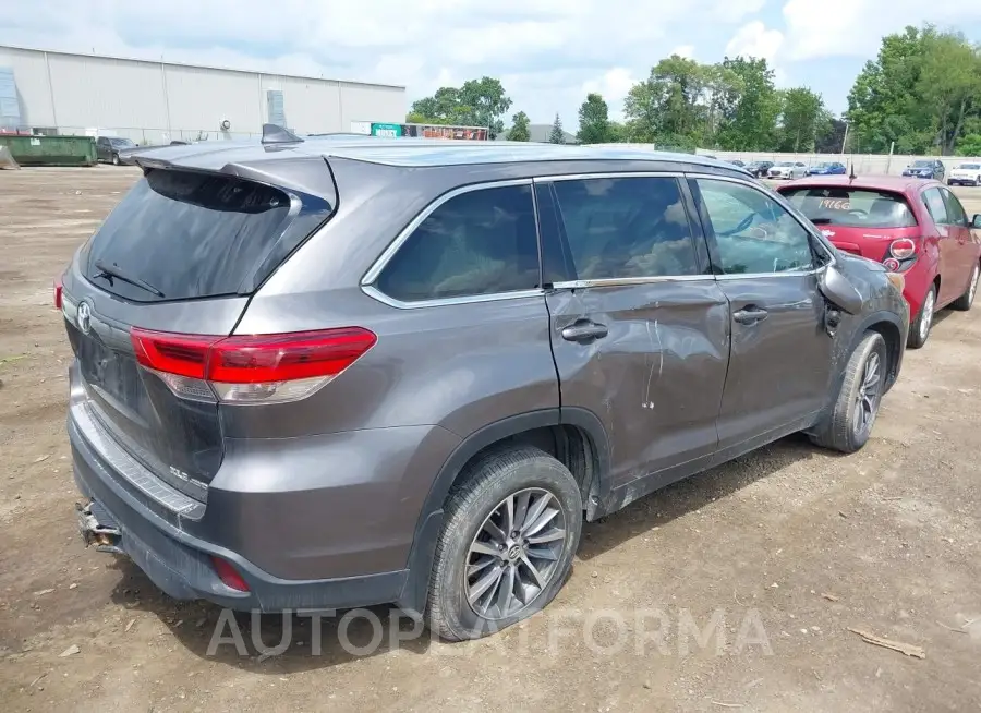 TOYOTA HIGHLANDER 2019 vin 5TDJZRFH2KS927304 from auto auction Iaai