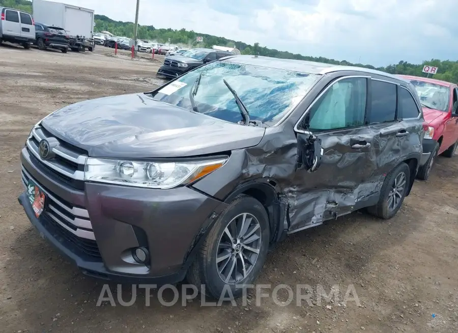 TOYOTA HIGHLANDER 2019 vin 5TDJZRFH2KS927304 from auto auction Iaai