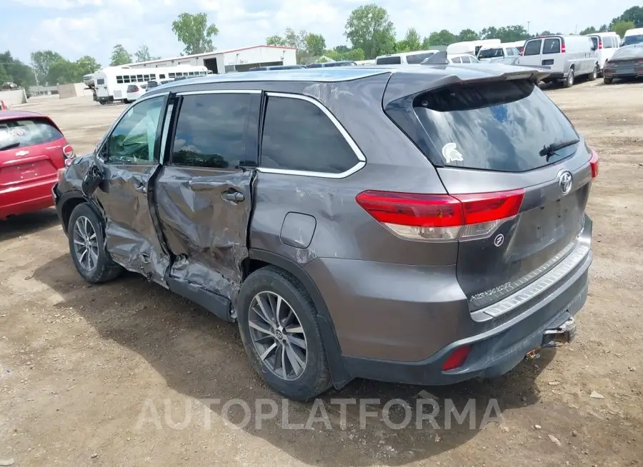 TOYOTA HIGHLANDER 2019 vin 5TDJZRFH2KS927304 from auto auction Iaai