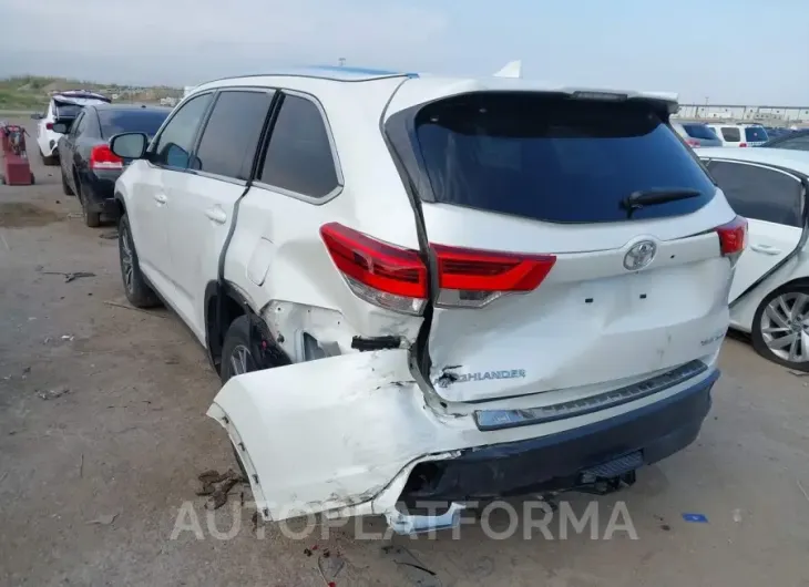 TOYOTA HIGHLANDER 2019 vin 5TDJZRFH3KS594532 from auto auction Iaai