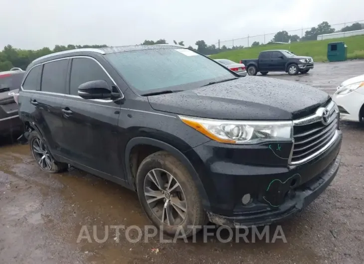 TOYOTA HIGHLANDER 2016 vin 5TDKKRFH8GS507319 from auto auction Iaai