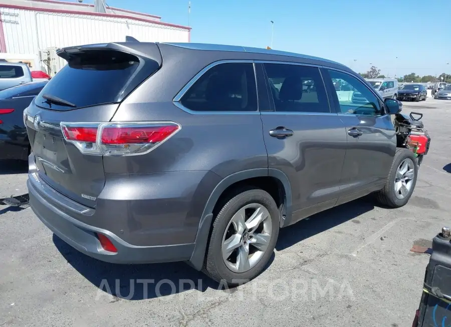 TOYOTA HIGHLANDER 2016 vin 5TDYKRFH9GS185526 from auto auction Iaai