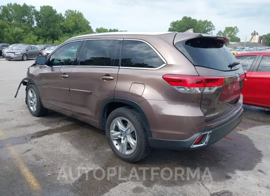 TOYOTA HIGHLANDER 2017 vin 5TDYZRFH3HS224558 from auto auction Iaai