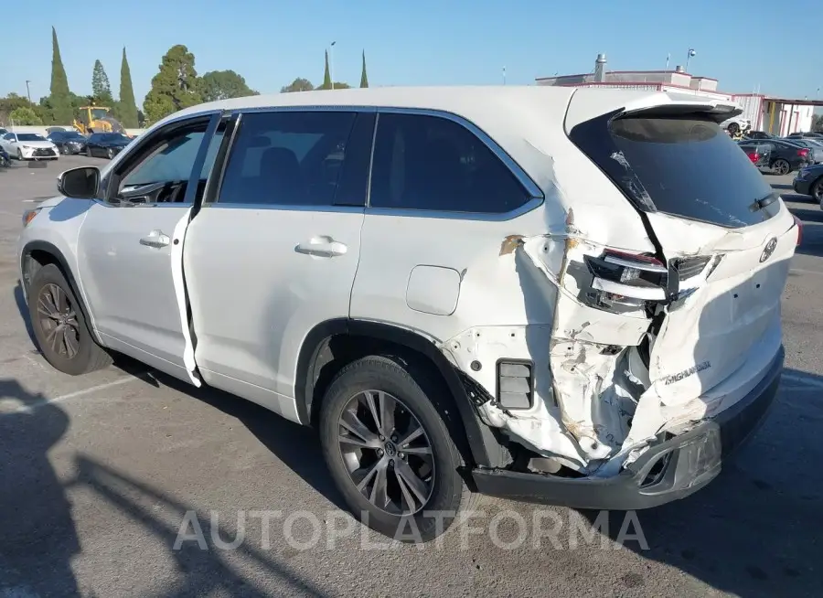 TOYOTA HIGHLANDER 2018 vin 5TDZARFH2JS039547 from auto auction Iaai