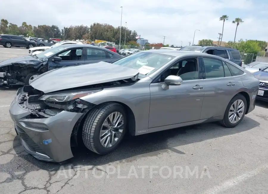 TOYOTA MIRAI 2021 vin JTDAAAAA8MA002660 from auto auction Iaai