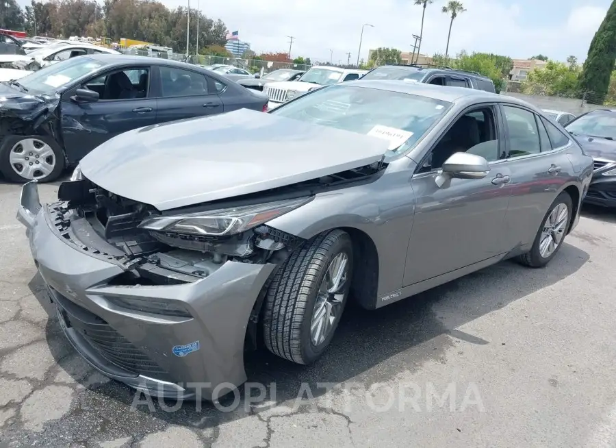 TOYOTA MIRAI 2021 vin JTDAAAAA8MA002660 from auto auction Iaai