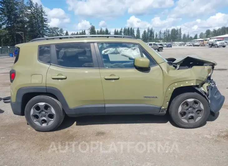 JEEP RENEGADE 2015 vin ZACCJABH6FPB86312 from auto auction Iaai