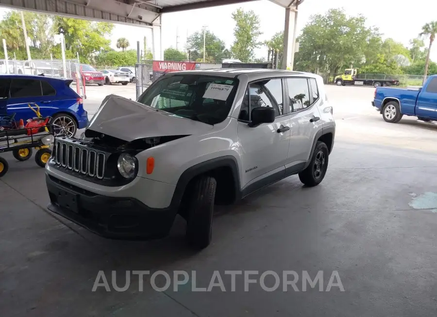 JEEP RENEGADE 2018 vin ZACCJBAB7JPJ71312 from auto auction Iaai