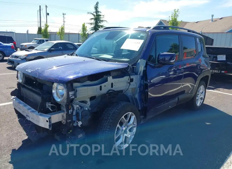 JEEP RENEGADE 2018 vin ZACCJBBB3JPJ53615 from auto auction Iaai