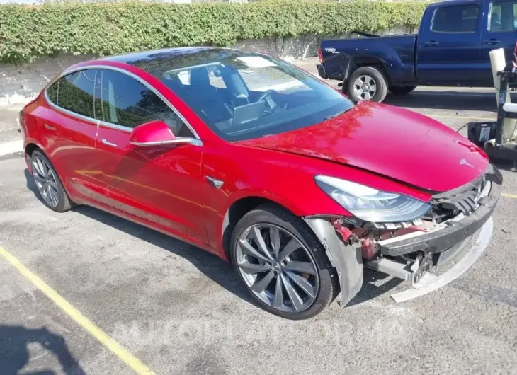 TESLA MODEL 3 2018 vin 5YJ3E1EA1JF019312 from auto auction Iaai