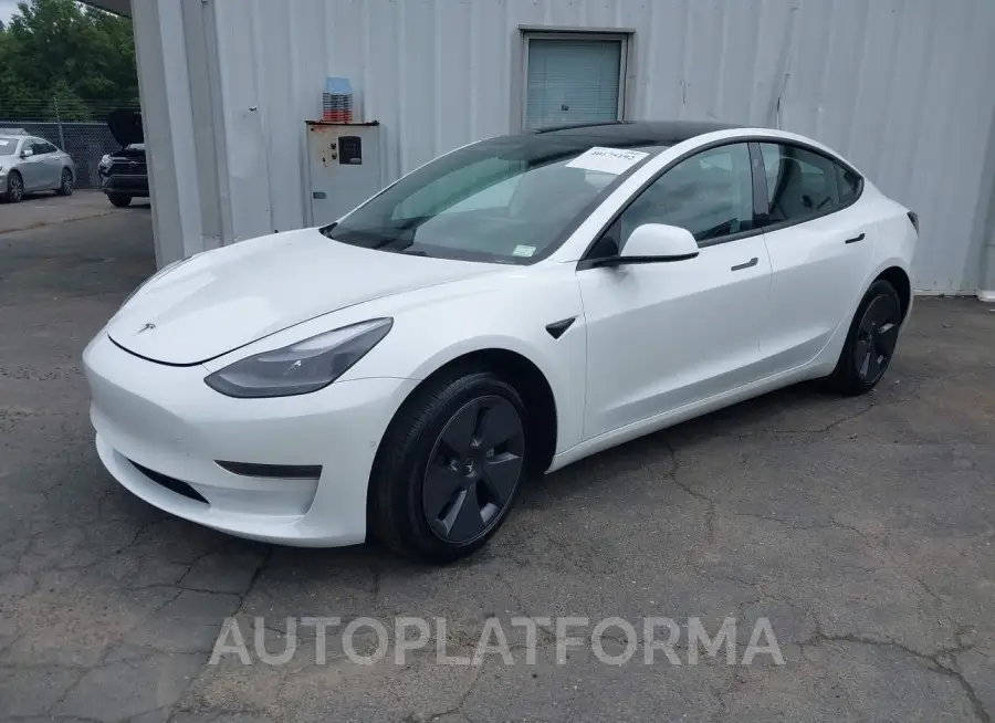 TESLA MODEL 3 2022 vin 5YJ3E1EA2NF112443 from auto auction Iaai