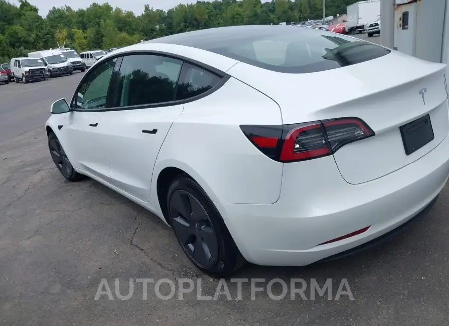 TESLA MODEL 3 2022 vin 5YJ3E1EA2NF112443 from auto auction Iaai