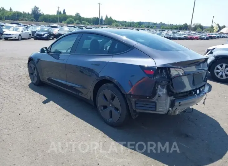 TESLA MODEL 3 2022 vin 5YJ3E1EB6NF361370 from auto auction Iaai