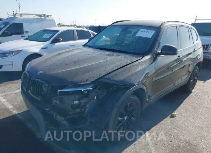 BMW X3 2017 vin 5UXWZ7C30H0X41466 from auto auction Iaai