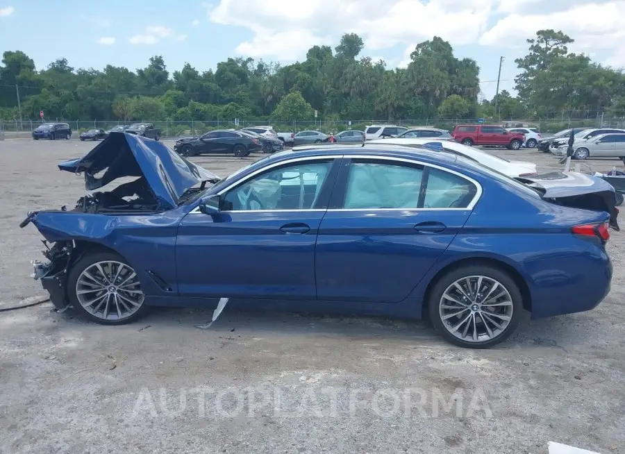 BMW 530 2022 vin WBA53BH01NWX55799 from auto auction Iaai