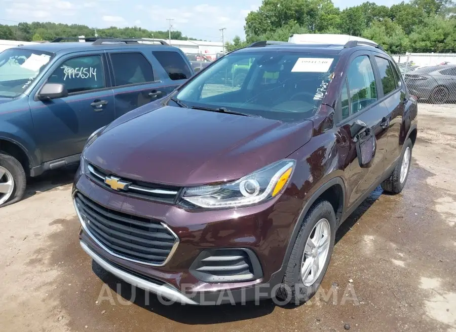 CHEVROLET TRAX 2021 vin KL7CJPSB7MB349889 from auto auction Iaai