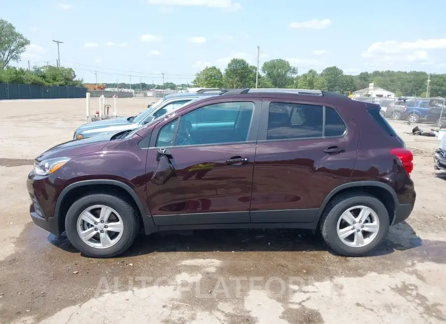 CHEVROLET TRAX 2021 vin KL7CJPSB7MB349889 from auto auction Iaai