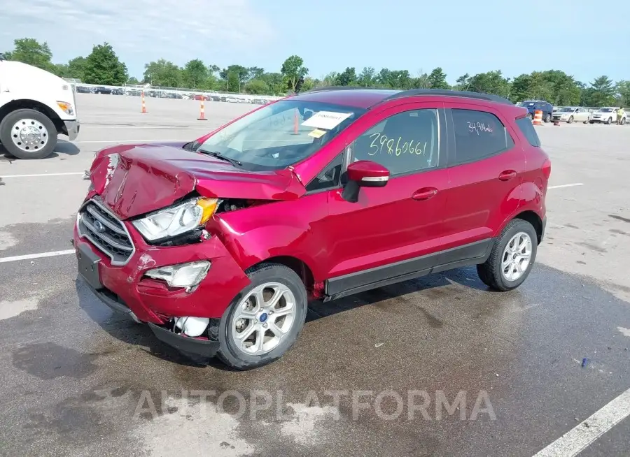 FORD ECOSPORT 2019 vin MAJ3S2GE0KC294091 from auto auction Iaai