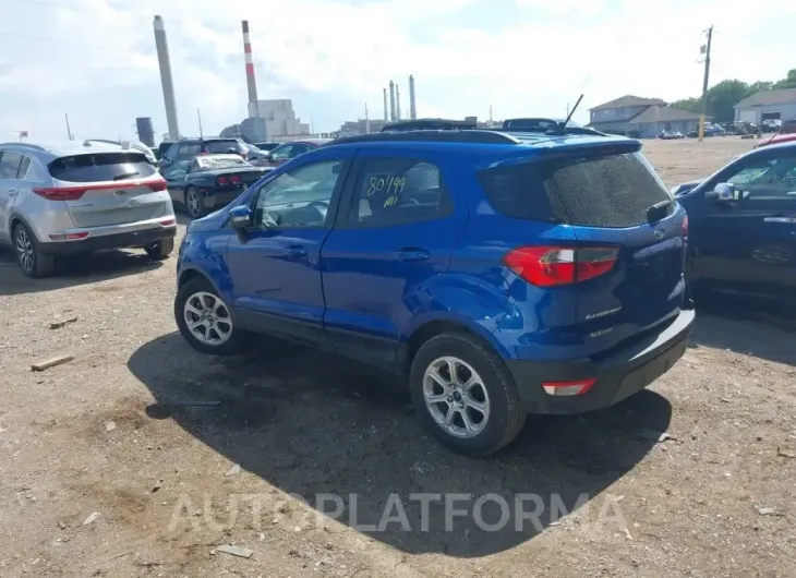 FORD ECOSPORT 2021 vin MAJ3S2GEXMC423893 from auto auction Iaai