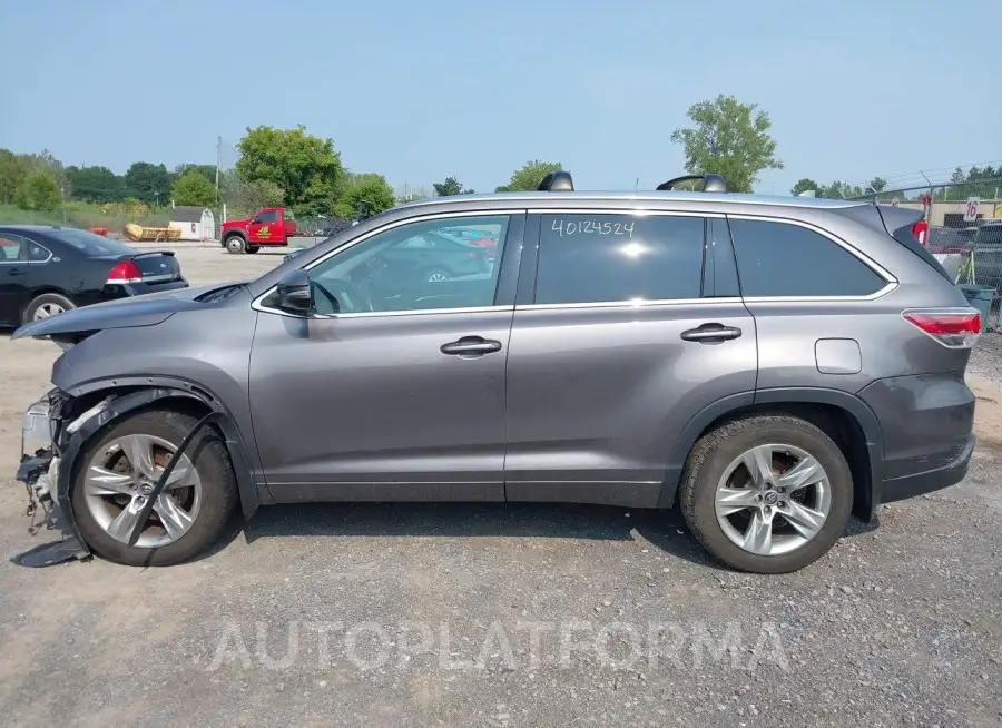 TOYOTA HIGHLANDER 2016 vin 5TDDKRFH4GS322922 from auto auction Iaai