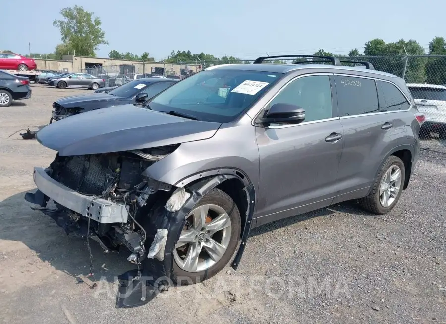 TOYOTA HIGHLANDER 2016 vin 5TDDKRFH4GS322922 from auto auction Iaai