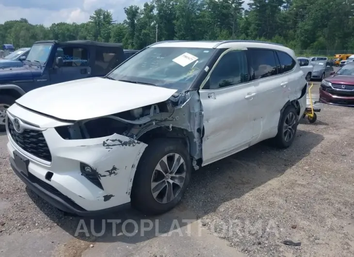 TOYOTA HIGHLANDER 2021 vin 5TDGZRBH0MS540365 from auto auction Iaai