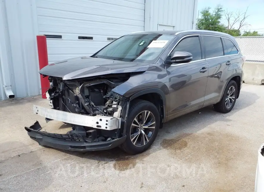 TOYOTA HIGHLANDER 2016 vin 5TDJKRFH0GS278274 from auto auction Iaai