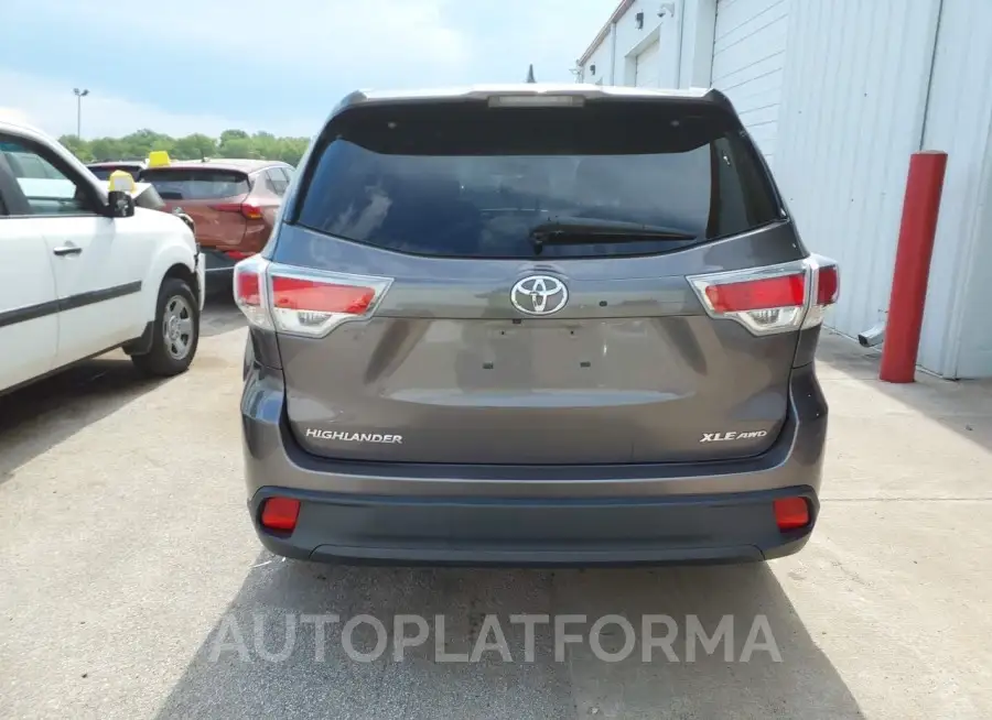 TOYOTA HIGHLANDER 2016 vin 5TDJKRFH0GS278274 from auto auction Iaai