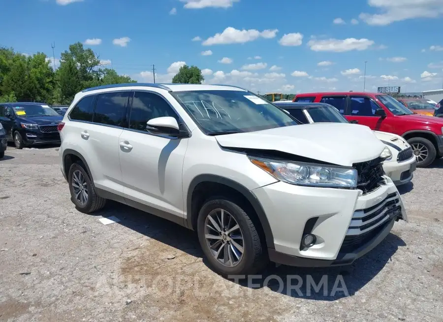 TOYOTA HIGHLANDER 2019 vin 5TDKZRFH0KS368680 from auto auction Iaai