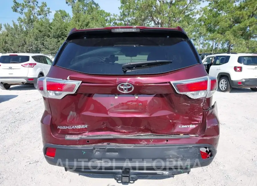 TOYOTA HIGHLANDER 2016 vin 5TDYKRFH1GS183544 from auto auction Iaai