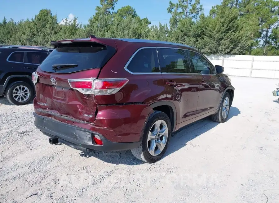 TOYOTA HIGHLANDER 2016 vin 5TDYKRFH1GS183544 from auto auction Iaai