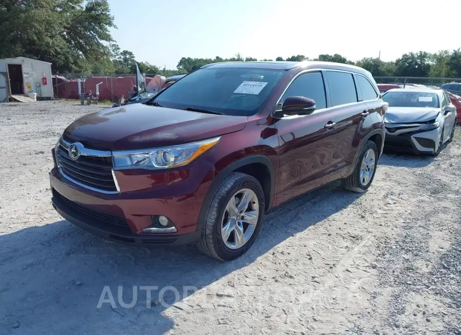 TOYOTA HIGHLANDER 2016 vin 5TDYKRFH1GS183544 from auto auction Iaai