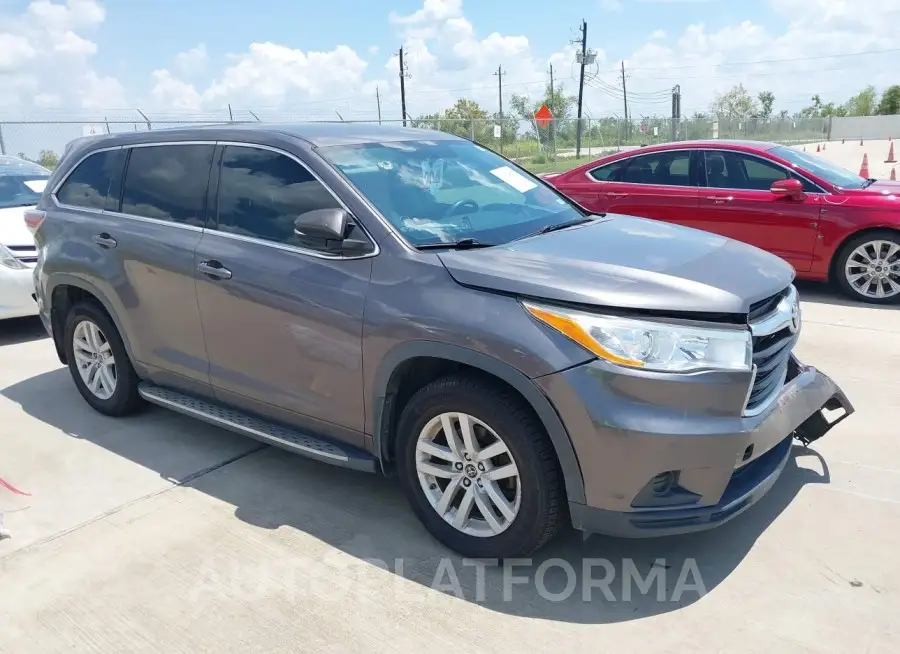 TOYOTA HIGHLANDER 2016 vin 5TDZKRFHXGS130149 from auto auction Iaai