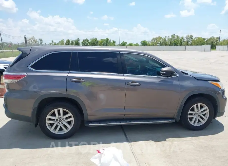 TOYOTA HIGHLANDER 2016 vin 5TDZKRFHXGS130149 from auto auction Iaai