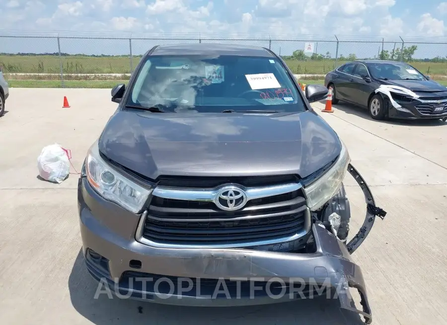 TOYOTA HIGHLANDER 2016 vin 5TDZKRFHXGS130149 from auto auction Iaai