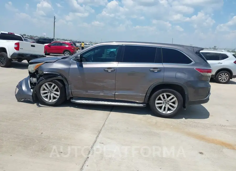 TOYOTA HIGHLANDER 2016 vin 5TDZKRFHXGS130149 from auto auction Iaai