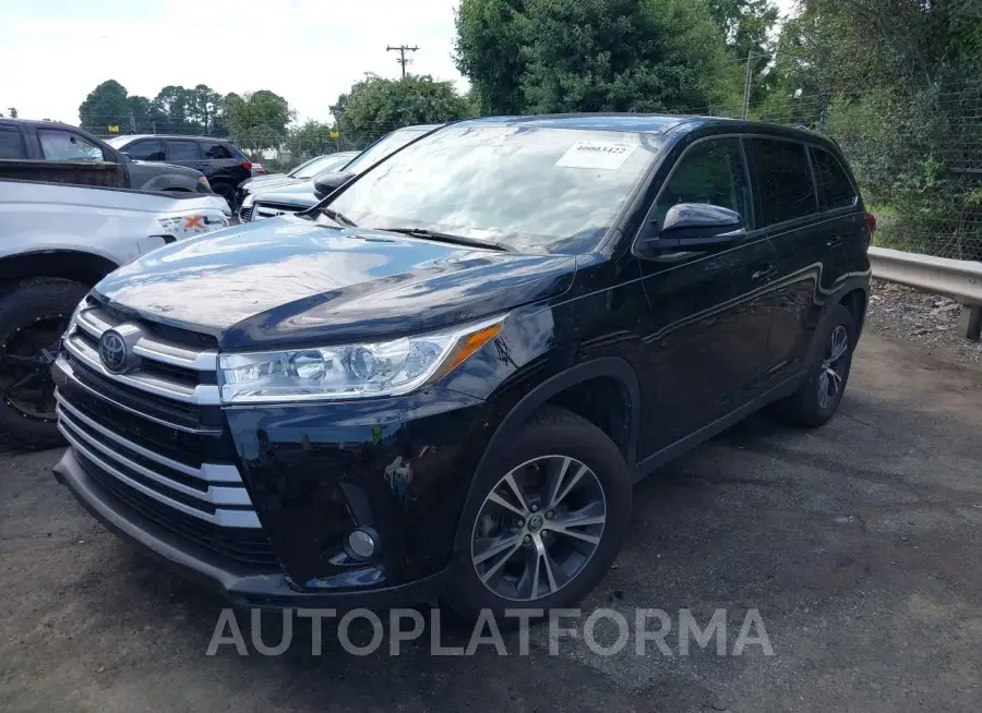 TOYOTA HIGHLANDER 2019 vin 5TDZZRFH3KS291186 from auto auction Iaai