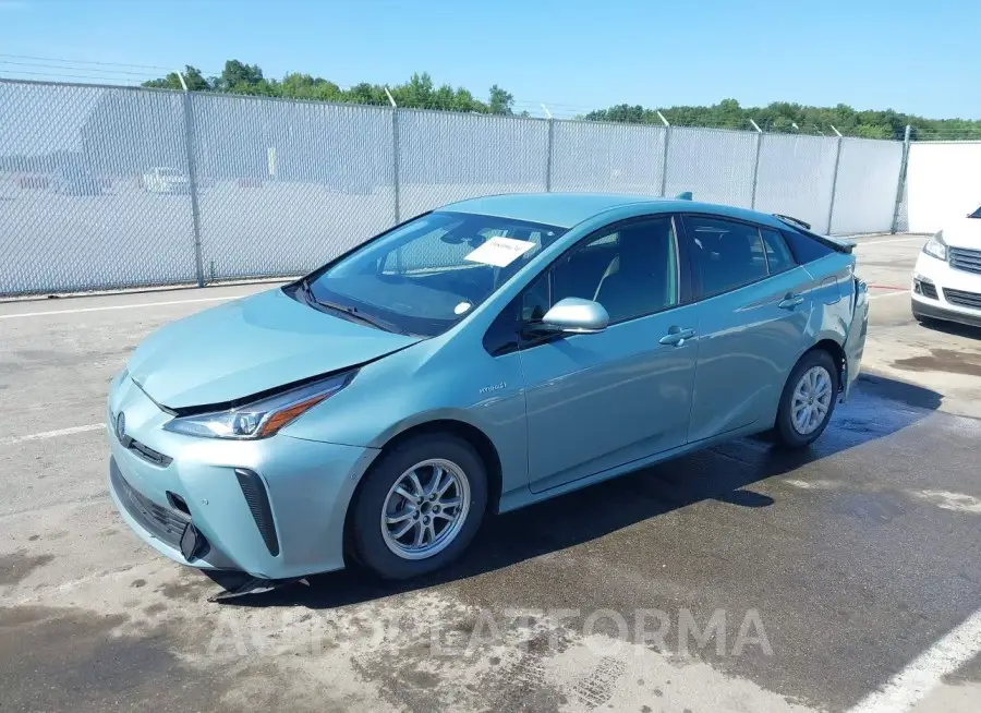 TOYOTA PRIUS 2019 vin JTDKARFU4K3098651 from auto auction Iaai