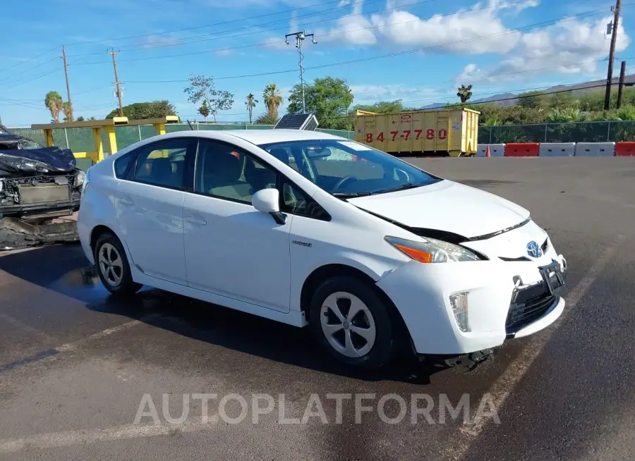 TOYOTA PRIUS 2015 vin JTDKN3DU4F1886237 from auto auction Iaai