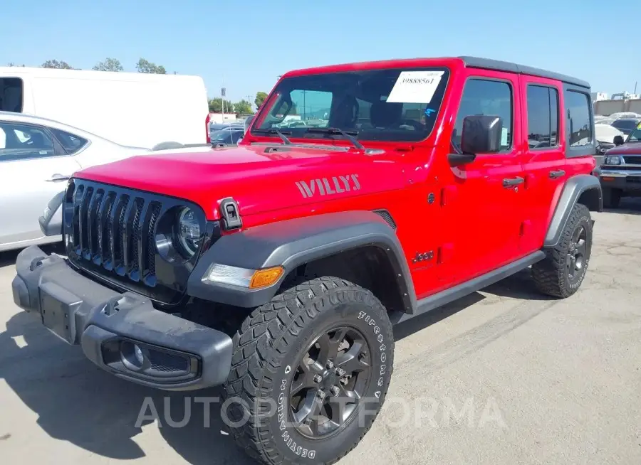 JEEP WRANGLER UNLIMITED 2021 vin 1C4HJXDG4MW694873 from auto auction Iaai