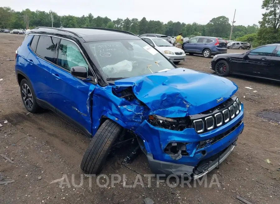 JEEP COMPASS 2022 vin 3C4NJDCB2NT180745 from auto auction Iaai