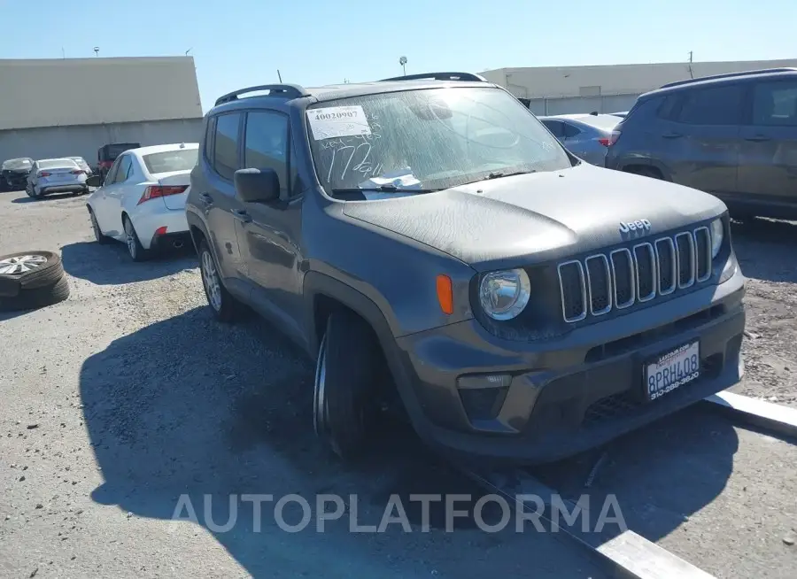 JEEP RENEGADE 2020 vin ZACNJBA13LPK96360 from auto auction Iaai