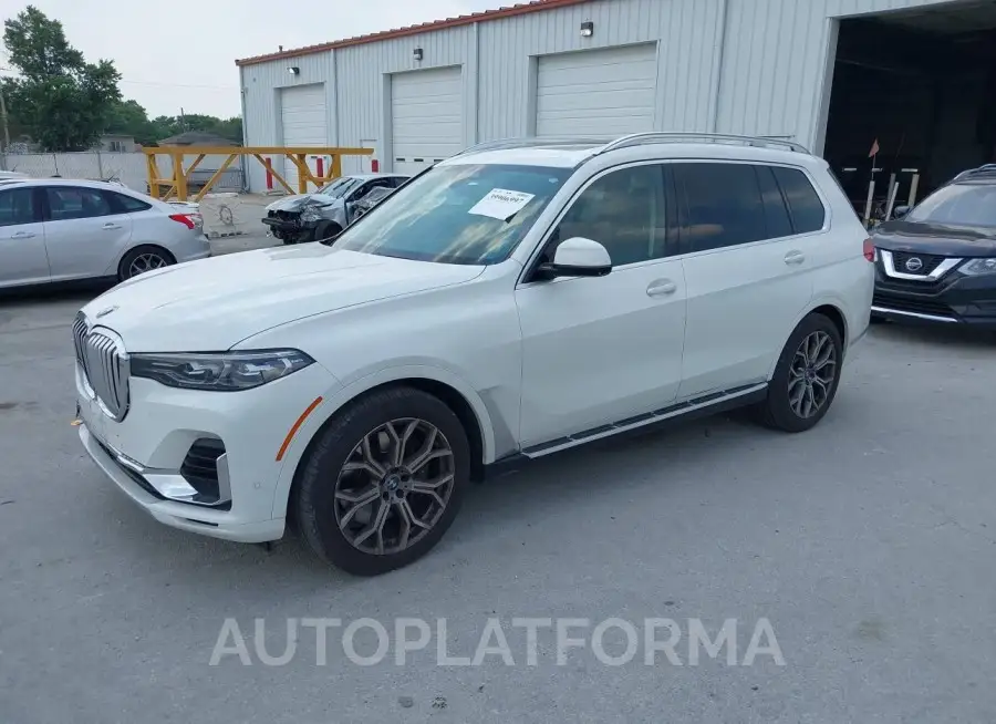 BMW X7 2020 vin 5UXCW2C09L9B75593 from auto auction Iaai