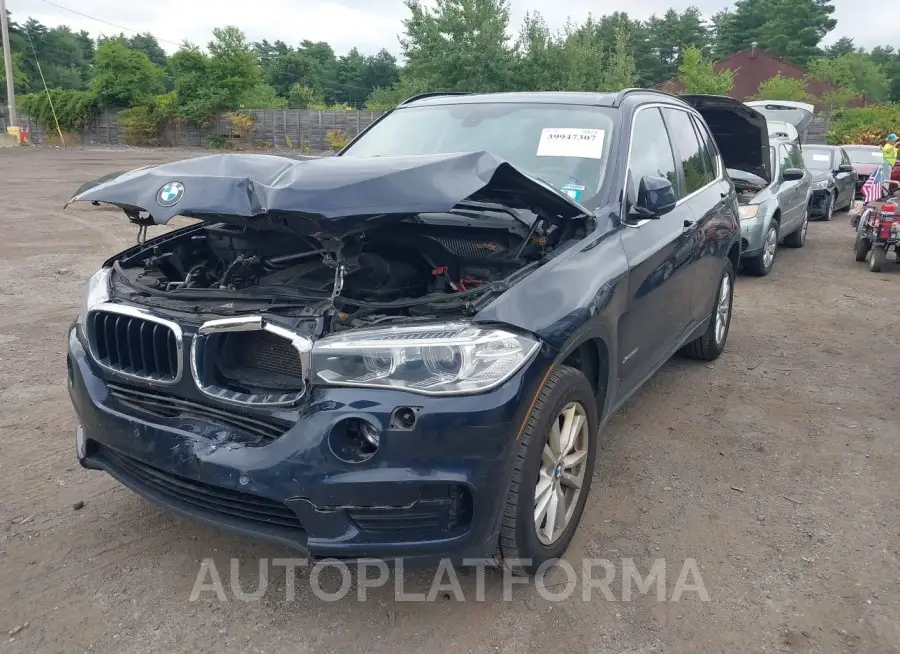 BMW X5 2015 vin 5UXKR0C58F0P13449 from auto auction Iaai