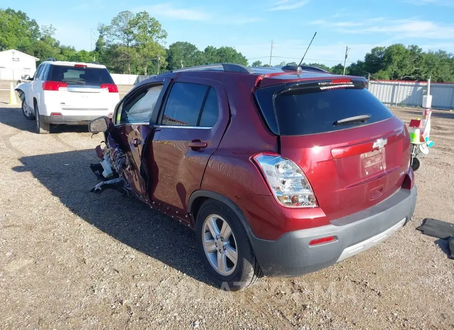 CHEVROLET TRAX 2016 vin 3GNCJLSB2GL131333 from auto auction Iaai