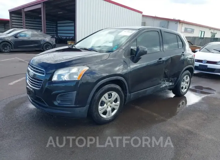 CHEVROLET TRAX 2016 vin KL7CJKSB0GB665643 from auto auction Iaai